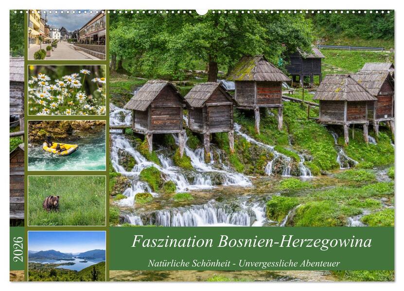 Faszination Bosnien-Herzegowina (Wandkalender 2026 DIN A2 quer) CALVENDO Monatskalender