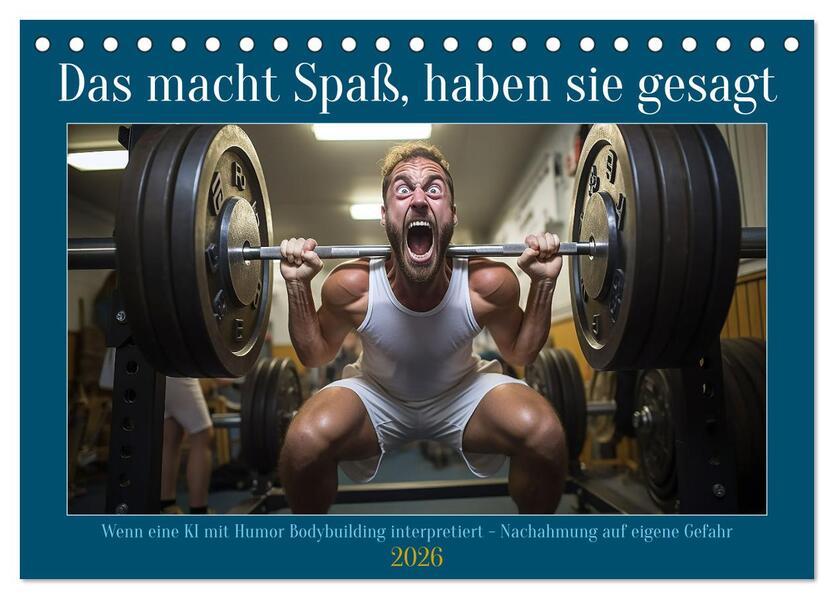 Das macht Spaß haben sie gesagt (Tischkalender 2026 DIN A5 quer) CALVENDO Monatskalender