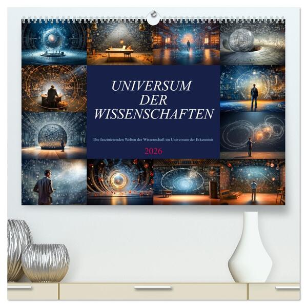 Universum der Wissenschaften (hochwertiger Premium Wandkalender 2026 DIN A2 quer) Kunstdruck in Hochglanz