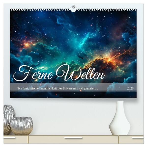 Ferne Welten (hochwertiger Premium Wandkalender 2026 DIN A2 quer) Kunstdruck in Hochglanz