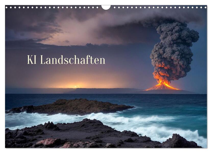KI Landschaften (Wandkalender 2026 DIN A3 quer) CALVENDO Monatskalender