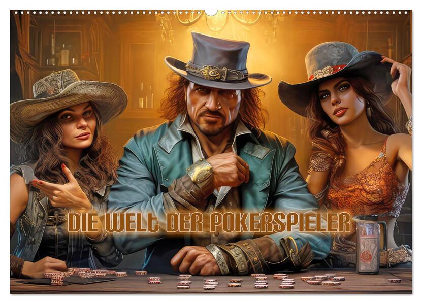 Die Welt der Pokerspieler (Wandkalender 2026 DIN A2 quer) CALVENDO Monatskalender