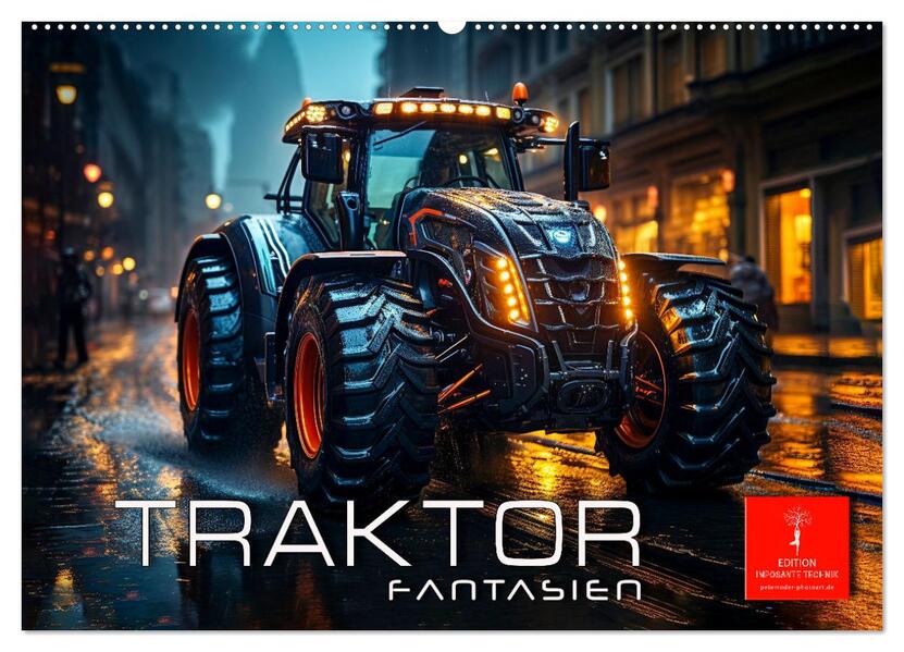 Traktor Fantasien (Wandkalender 2026 DIN A2 quer) CALVENDO Monatskalender