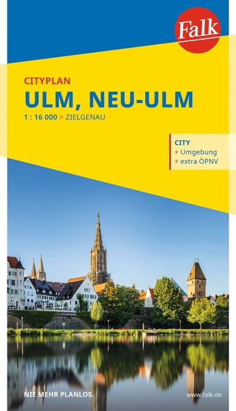 Falk Cityplan Ulm Neu-Ulm 1:16.000