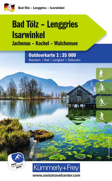 Kümmerly+Frey Outdoorkarte Deutschland 4 Bad Tölz Lenggries Isarwinkel 1:35.000