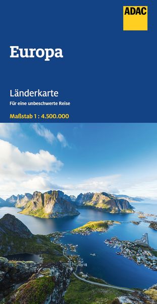 ADAC Länderkarte Europa 1:45 Mio.