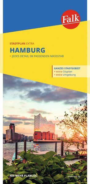 Falk Stadtplan Extra Hamburg 1:25.000