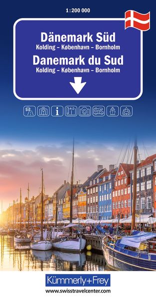 Kümmerly+Frey Regional-Strassenkarte Dänemark Süd 1:200.000