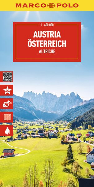Mairdumont Marco Polo Reisekarte Österreich 1, 400.000