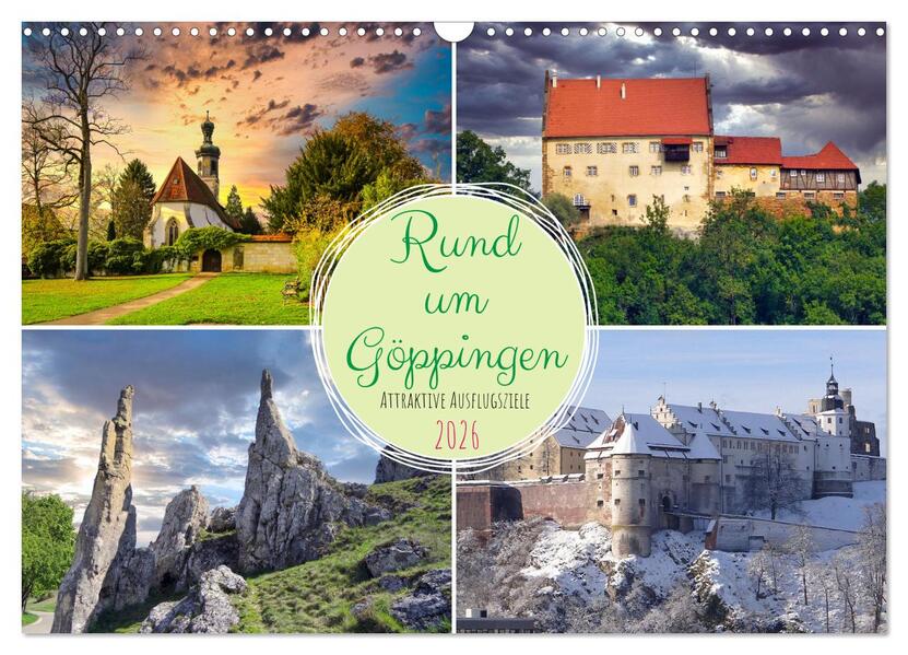 Rund um Göppingen (Wandkalender 2026 DIN A3 quer) CALVENDO Monatskalender