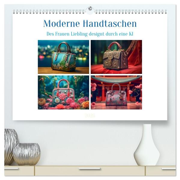 Moderne Handtaschen (hochwertiger Premium Wandkalender 2026 DIN A2 quer) Kunstdruck in Hochglanz