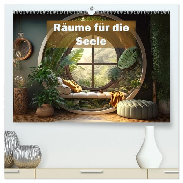 Räume für die Seele (hochwertiger Premium Wandkalender 2026 DIN A2 quer) Kunstdruck in Hochglanz