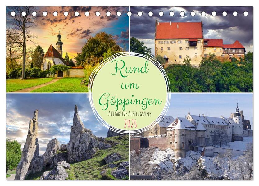 Rund um Göppingen (Tischkalender 2026 DIN A5 quer) CALVENDO Monatskalender