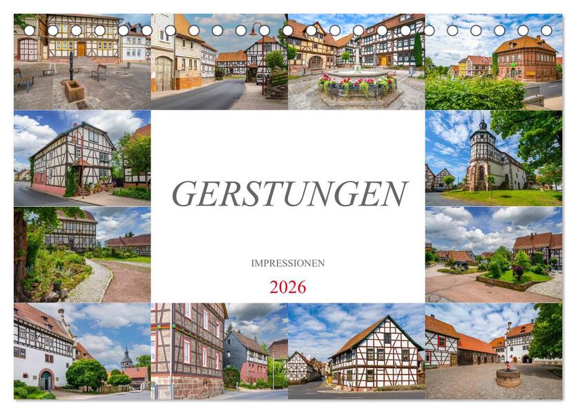 Gerstungen Impressionen (Tischkalender 2026 DIN A5 quer) CALVENDO Monatskalender