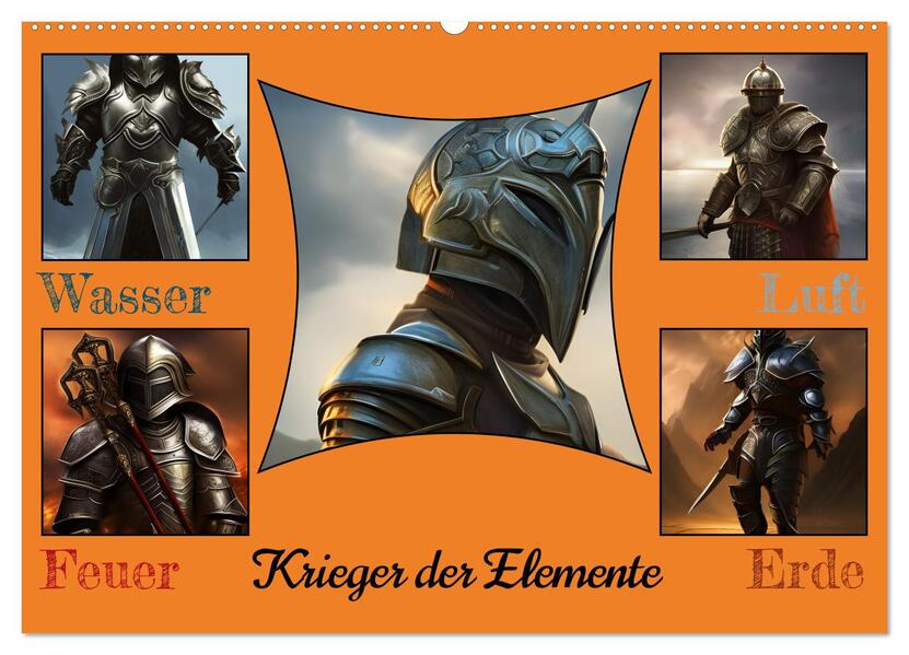 Krieger der Elemente (Wandkalender 2026 DIN A2 quer) CALVENDO Monatskalender
