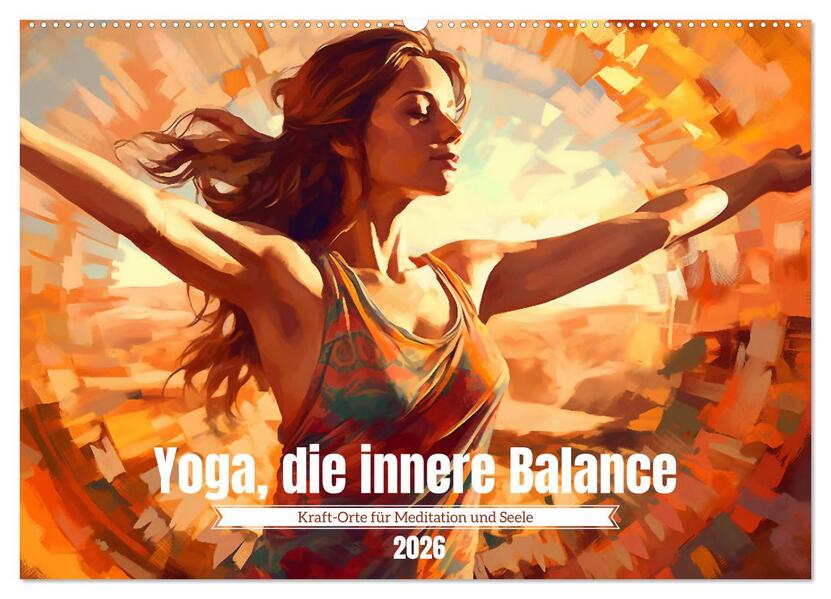 Yoga die innere Balance (Wandkalender 2026 DIN A2 quer) CALVENDO Monatskalender