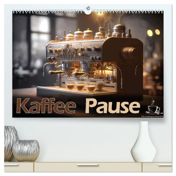 Kaffee Pause (hochwertiger Premium Wandkalender 2026 DIN A2 quer) Kunstdruck in Hochglanz