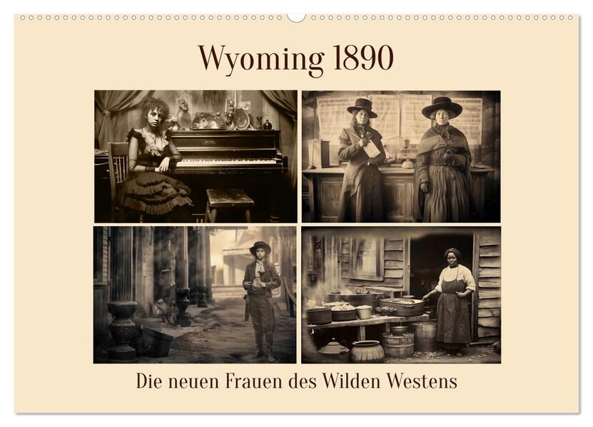 Wyoming 1890 (Wandkalender 2026 DIN A2 quer) CALVENDO Monatskalender