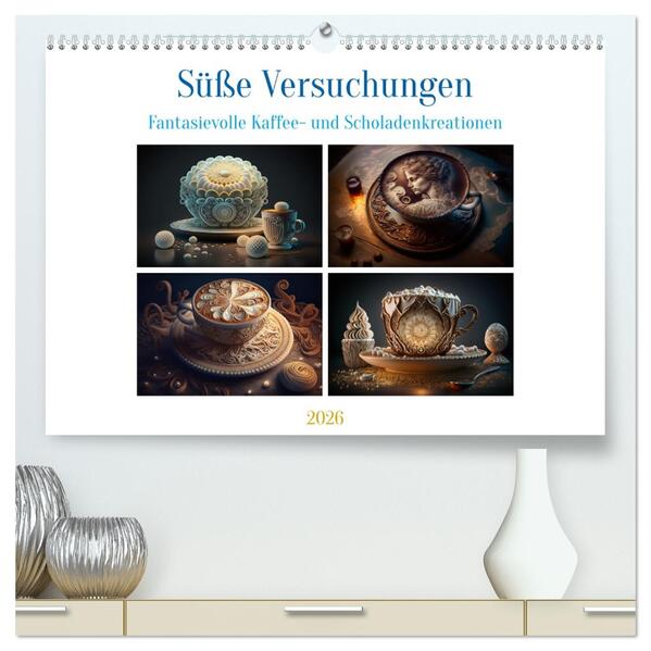 Süße Versuchungen (hochwertiger Premium Wandkalender 2026 DIN A2 quer) Kunstdruck in Hochglanz