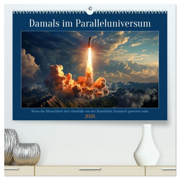 Damals im Paralleluniversum (hochwertiger Premium Wandkalender 2026 DIN A2 quer) Kunstdruck in Hochglanz