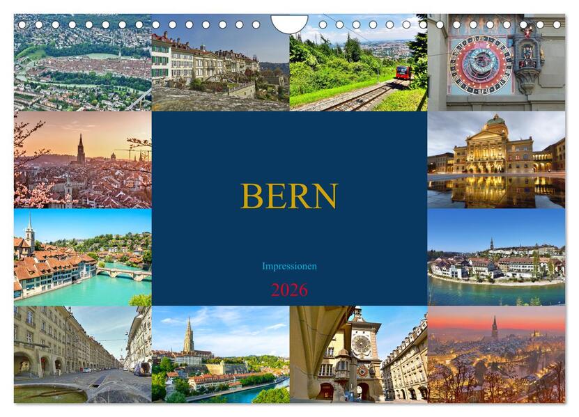 BERN Impressionen (Wandkalender 2026 DIN A4 quer) CALVENDO Monatskalender