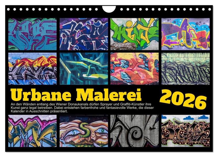Urbane Malerei (Wandkalender 2026 DIN A4 quer) CALVENDO Monatskalender