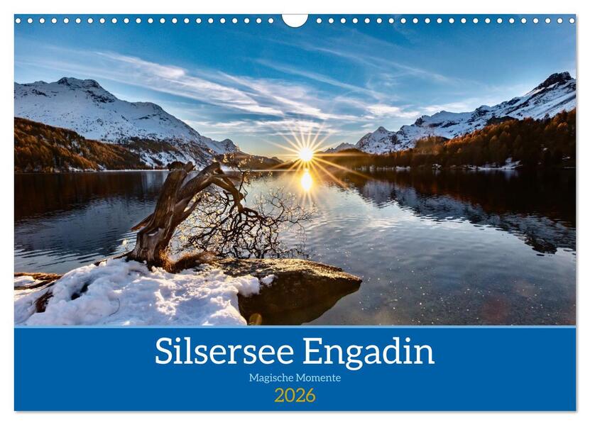 Silsersee Engadin (Wandkalender 2026 DIN A3 quer) CALVENDO Monatskalender