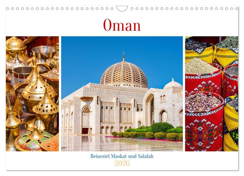 Oman - Reiseziel Maskat und Salalah (Wandkalender 2026 DIN A3 quer) CALVENDO Monatskalender