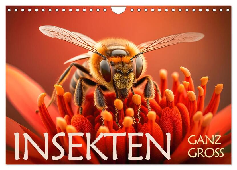 Insekten ganz gross (Wandkalender 2026 DIN A4 quer) CALVENDO Monatskalender