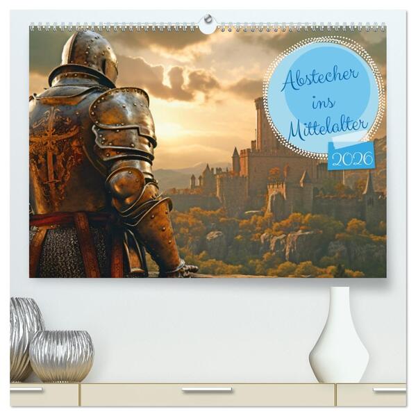 Abstecher ins Mittelalter (hochwertiger Premium Wandkalender 2026 DIN A2 quer) Kunstdruck in Hochglanz