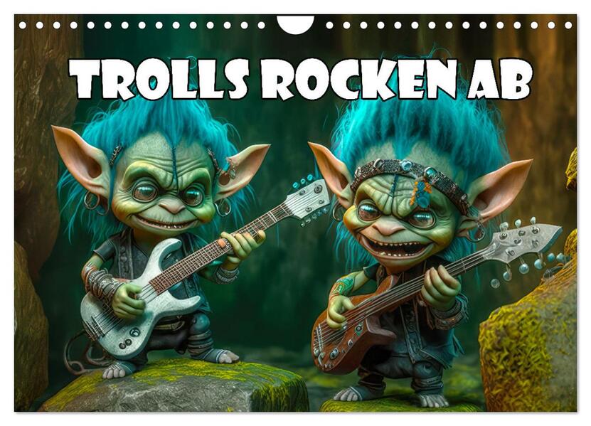 Trolls rocken ab (Wandkalender 2026 DIN A4 quer) CALVENDO Monatskalender