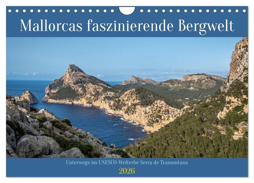 Mallorcas faszinierende Bergwelt (Wandkalender 2026 DIN A4 quer) CALVENDO Monatskalender