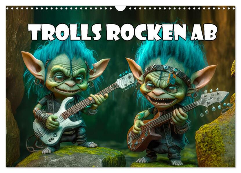 Trolls rocken ab (Wandkalender 2026 DIN A3 quer) CALVENDO Monatskalender