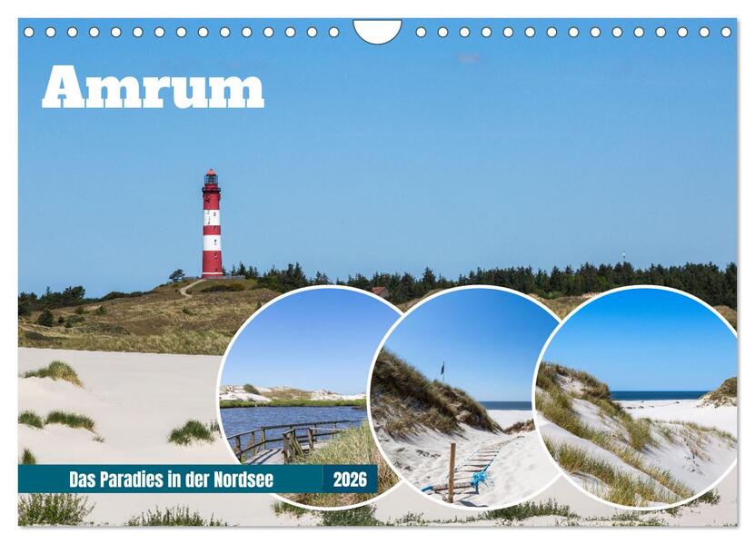 Amrum - Das Paradies in der Nordsee (Wandkalender 2026 DIN A4 quer) CALVENDO Monatskalender