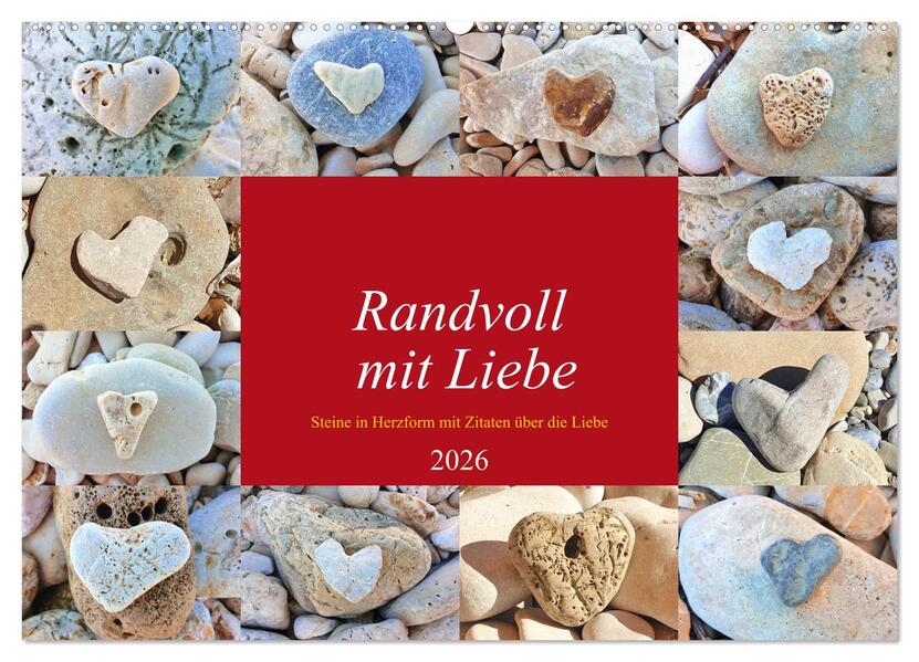 Randvoll mit Liebe (Wandkalender 2026 DIN A2 quer) CALVENDO Monatskalender