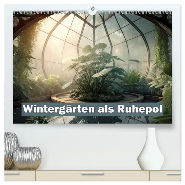 Wintergärten als Ruhepol (hochwertiger Premium Wandkalender 2026 DIN A2 quer) Kunstdruck in Hochglanz