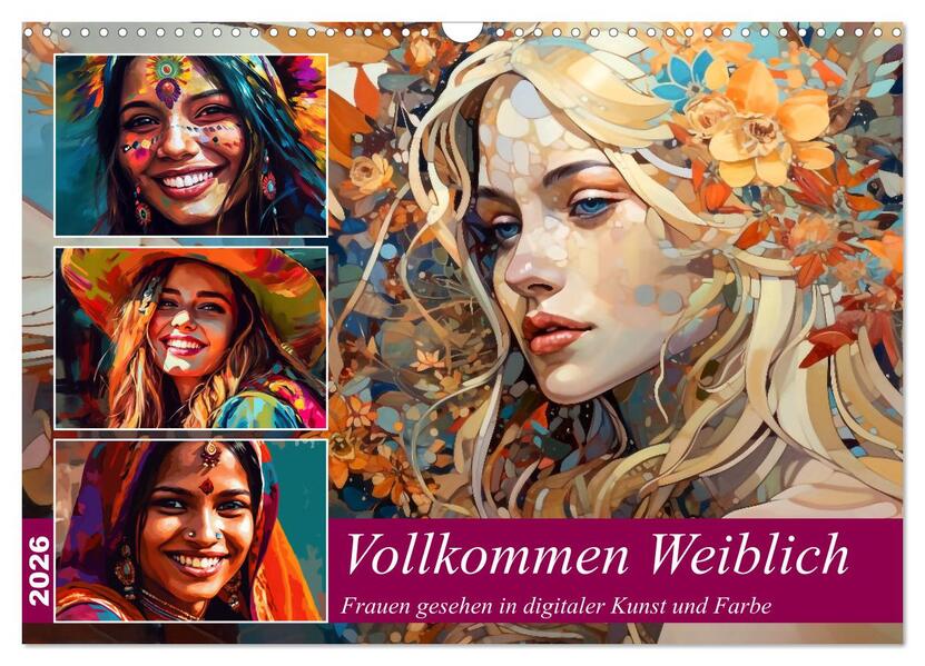 Vollkommen Weiblich (Wandkalender 2026 DIN A3 quer) CALVENDO Monatskalender
