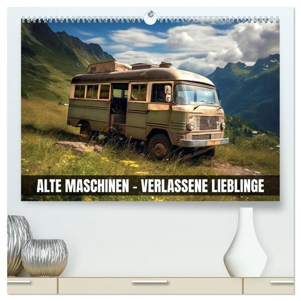 Alte Maschinen - verlassene Lieblinge (hochwertiger Premium Wandkalender 2026 DIN A2 quer) Kunstdruck in Hochglanz