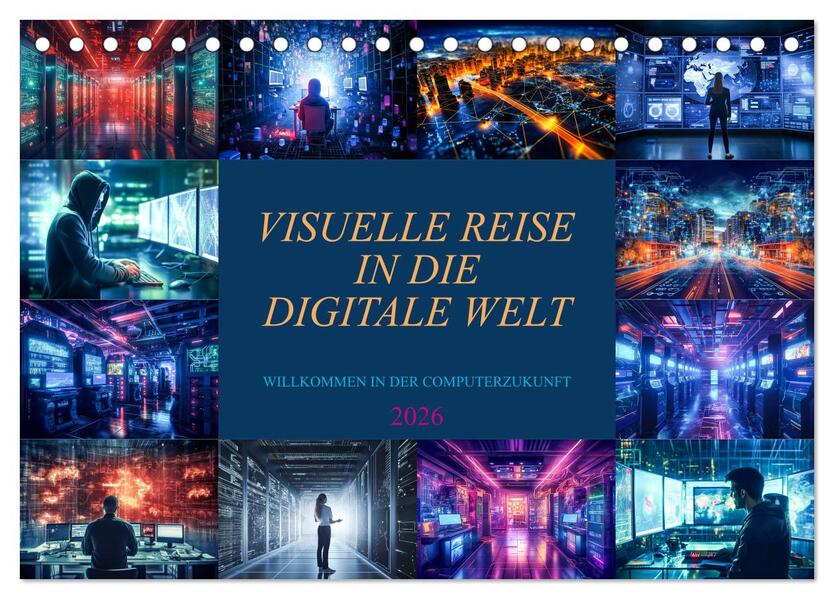 Visuelle Reise in die digitale Welt (Tischkalender 2026 DIN A5 quer) CALVENDO Monatskalender
