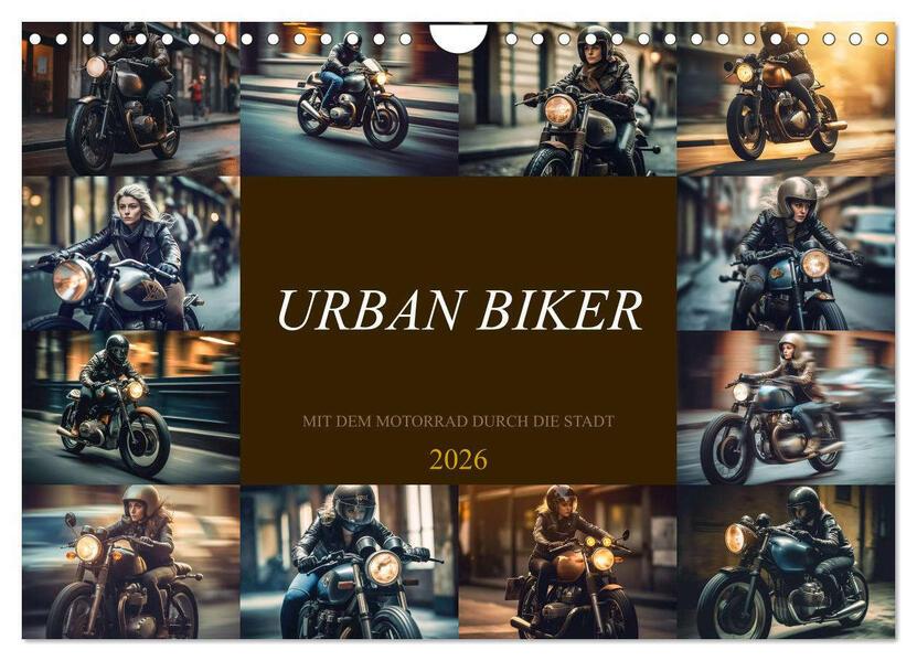 Urban Biker (Wandkalender 2026 DIN A4 quer) CALVENDO Monatskalender