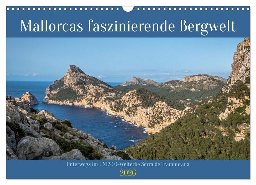 Mallorcas faszinierende Bergwelt (Wandkalender 2026 DIN A3 quer) CALVENDO Monatskalender