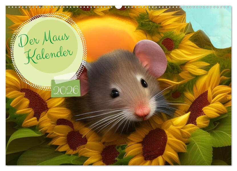 Der Maus Kalender (Wandkalender 2026 DIN A2 quer) CALVENDO Monatskalender