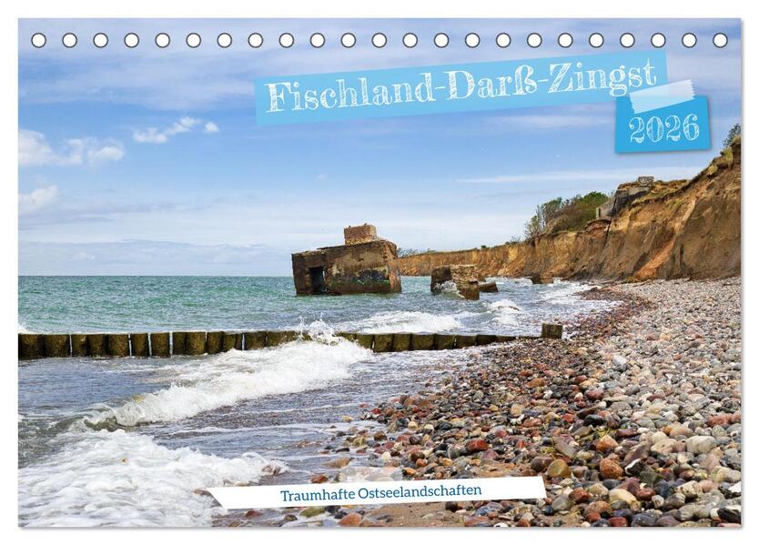 Fischland-Darß-Zingst - Traumhafte Ostseelandschaften (Tischkalender 2026 DIN A5 quer) CALVENDO Monatskalender