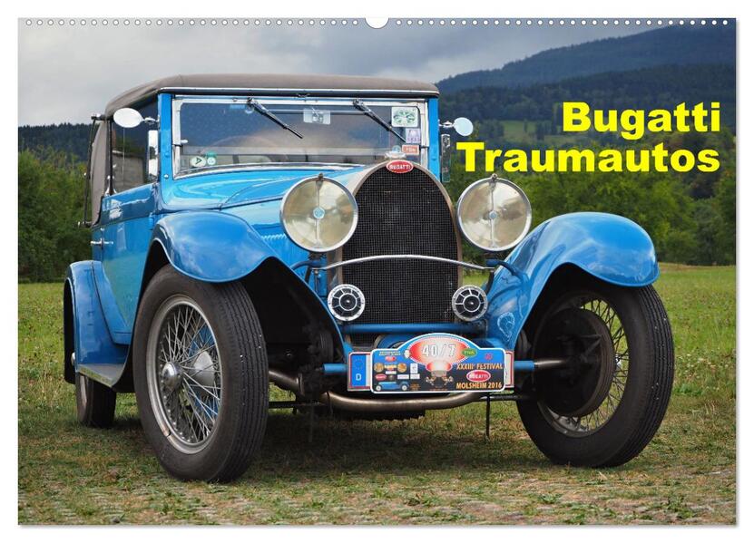 Bugatti Traumautos (Wandkalender 2026 DIN A2 quer) CALVENDO Monatskalender