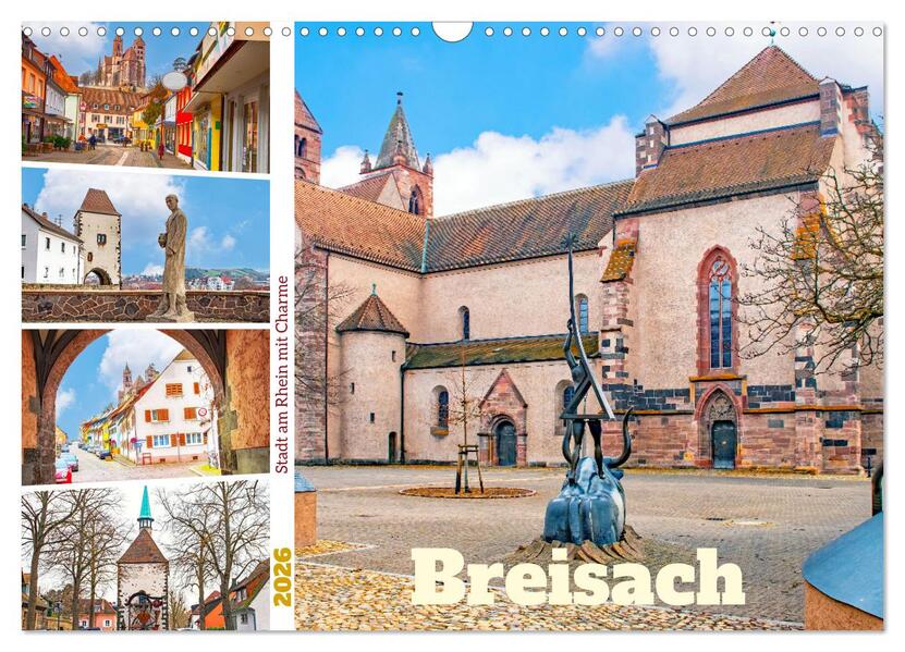 Breisach - Stadt am Rhein mit Charme (Wandkalender 2026 DIN A3 quer) CALVENDO Monatskalender