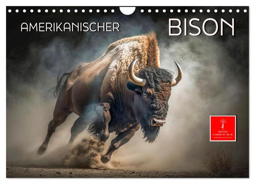 Amerikanischer Bison (Wandkalender 2026 DIN A4 quer) CALVENDO Monatskalender