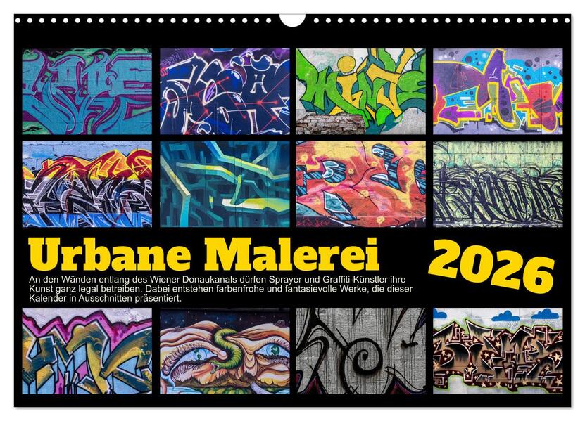 Urbane Malerei (Wandkalender 2026 DIN A3 quer) CALVENDO Monatskalender