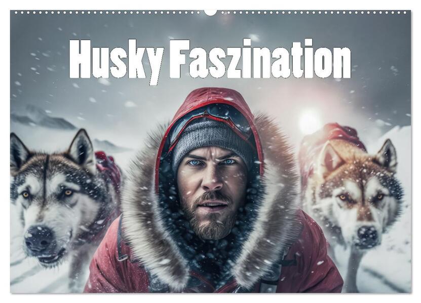 Husky Faszination (Wandkalender 2026 DIN A2 quer) CALVENDO Monatskalender