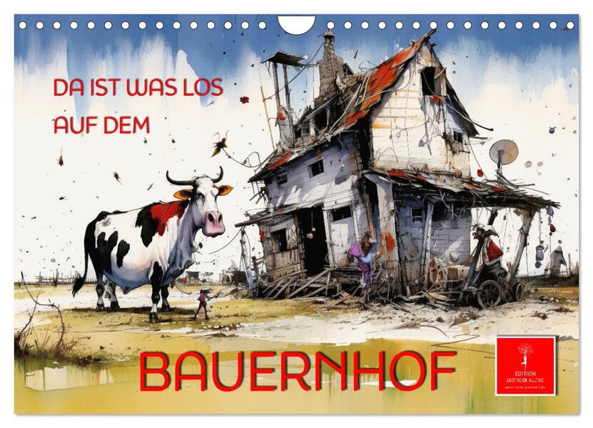 Da ist was los auf dem Bauernhof (Wandkalender 2026 DIN A4 quer) CALVENDO Monatskalender