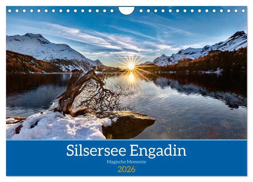 Silsersee Engadin (Wandkalender 2026 DIN A4 quer) CALVENDO Monatskalender
